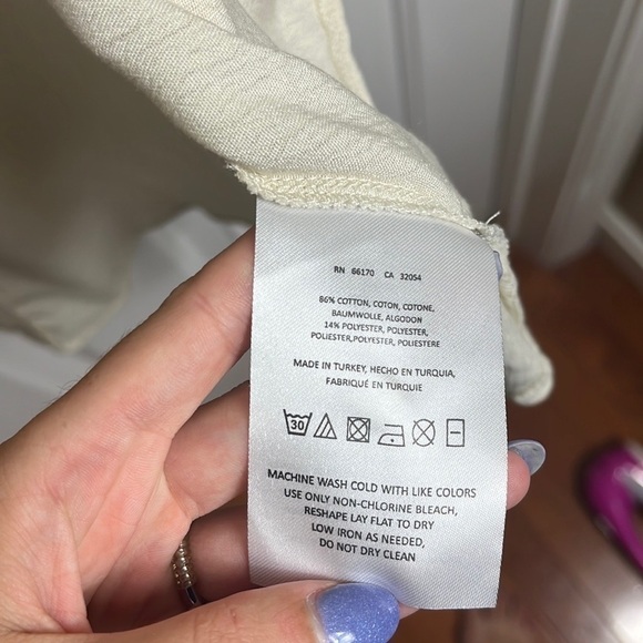 NWT Anthropologie Deletta Gradient Stripe Tunic Top Hi Lo Short Sleeves XS - Picture 6 of 12